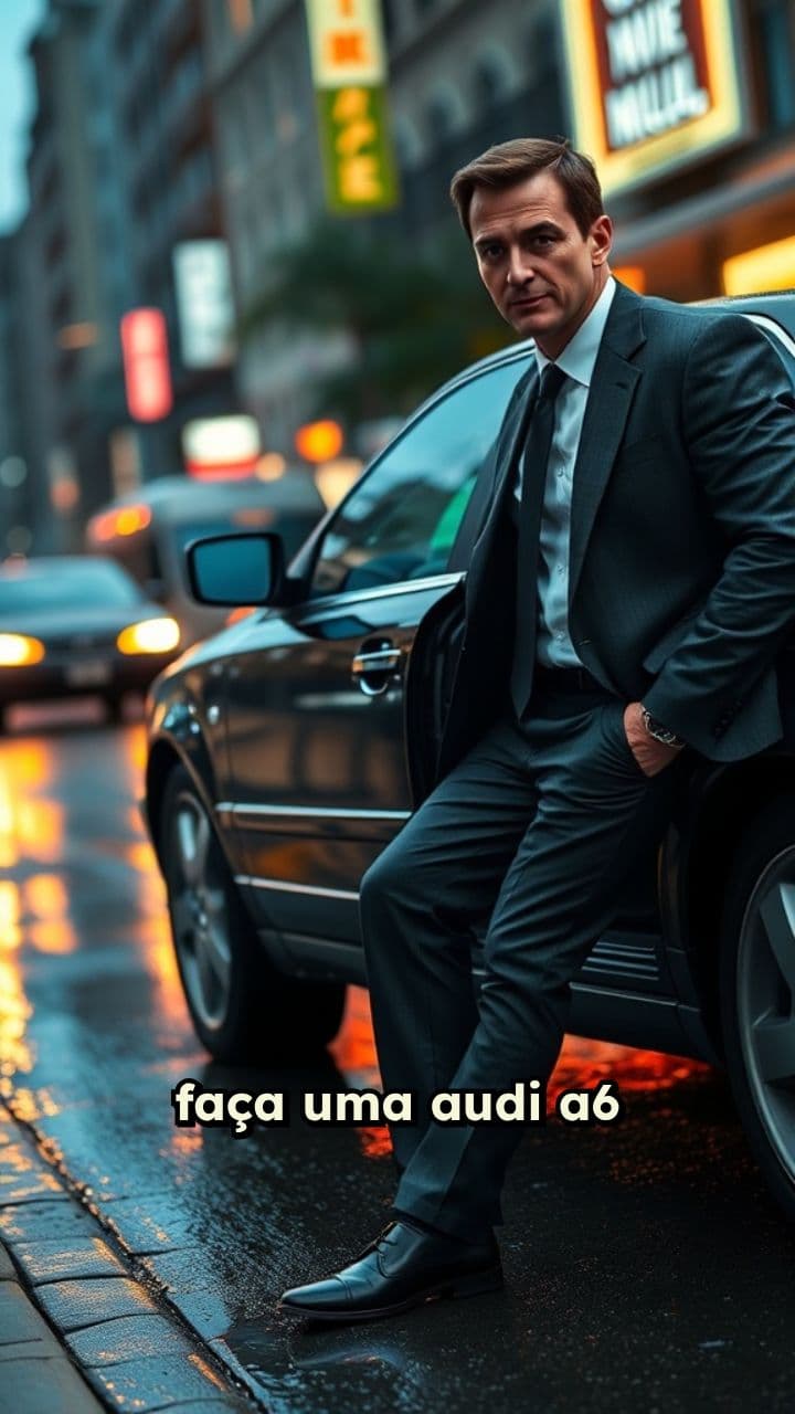 Audi A6 1995 Preta com Homem Saindo