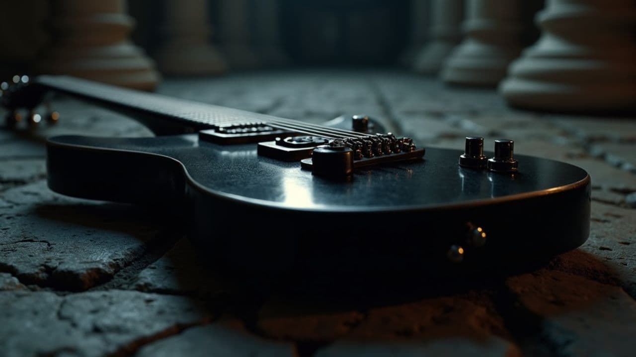 Guitarra Eléctrica en Castillo Antiguo