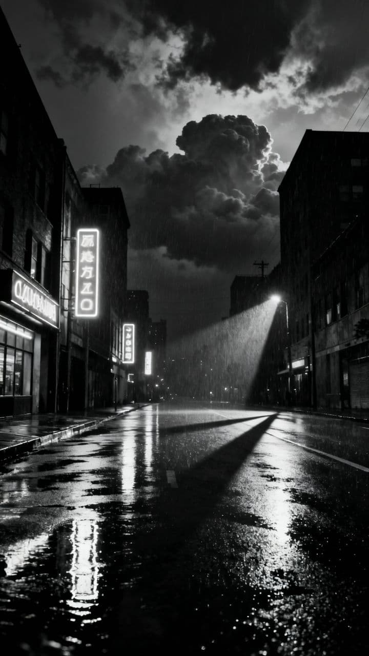 Nachtgedanken über der Stadt