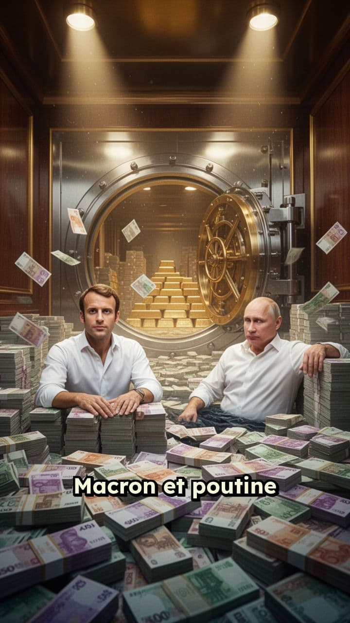 Macron et Poutine dans un bain d’argent
