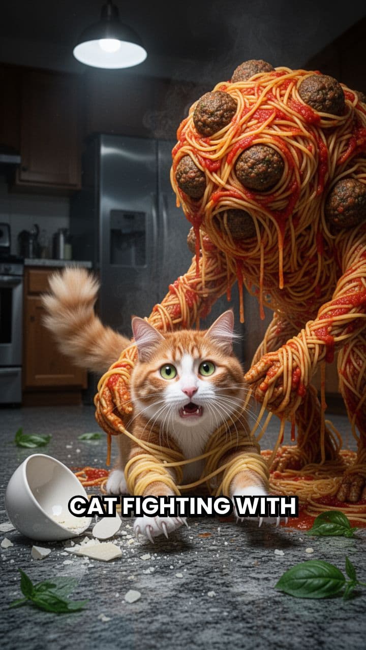 Cat vs Monster Spaghetti