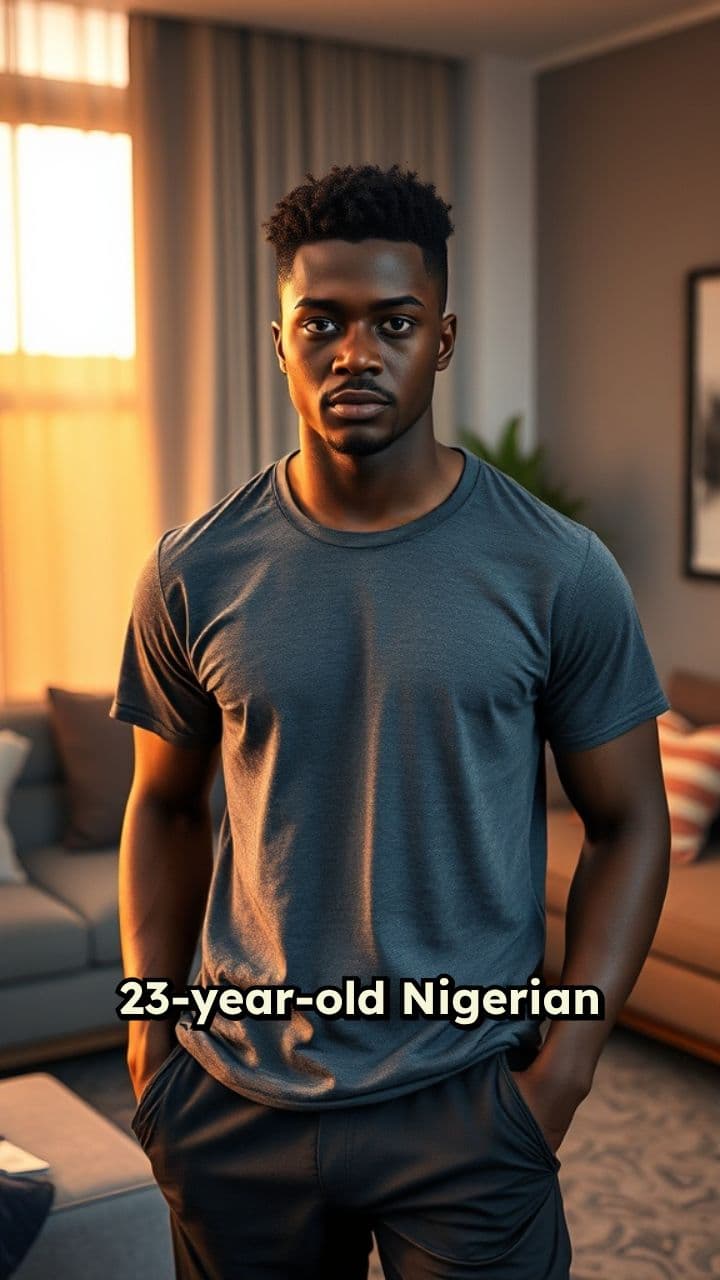 Focused Evening in a Modern Living Room