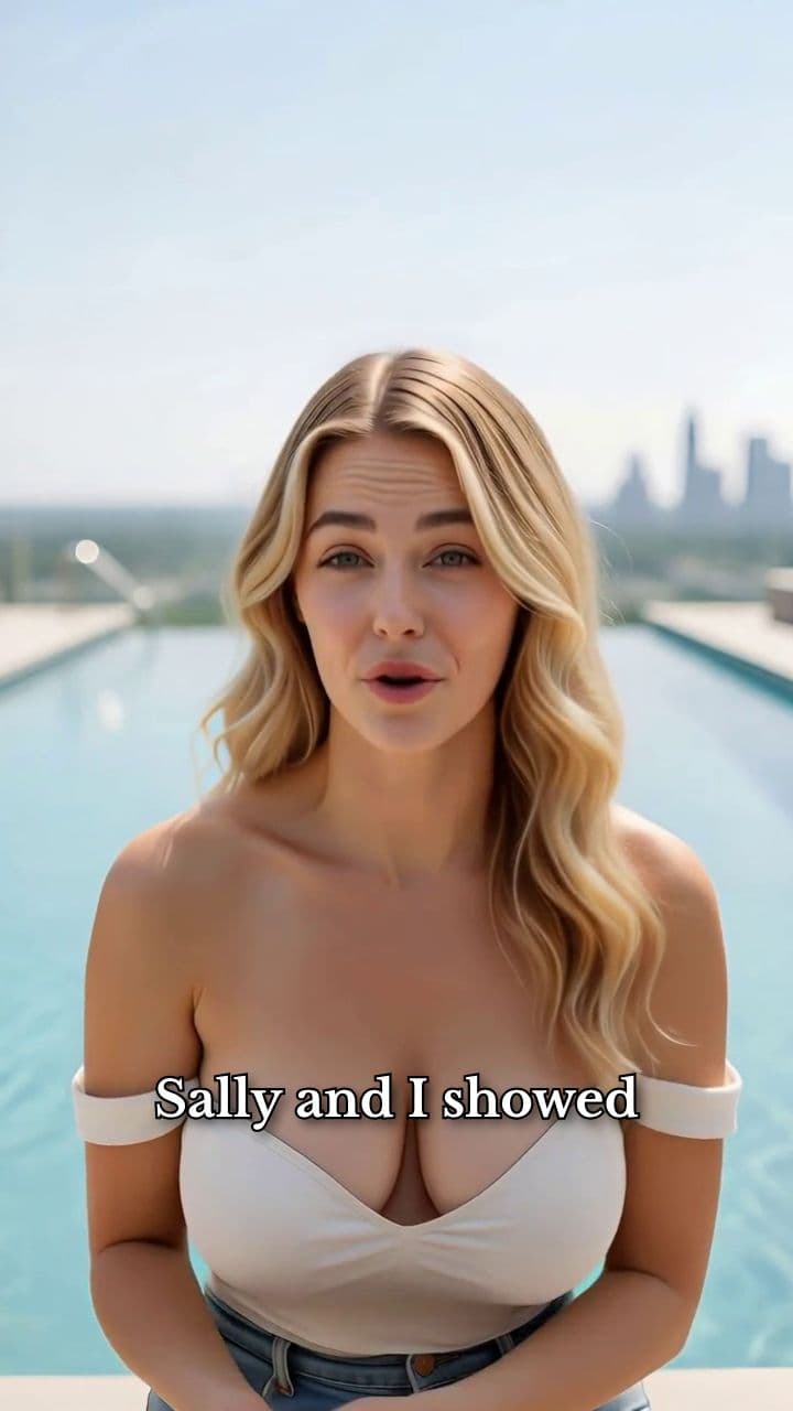 Metallic Bikini Belly Flop Blooper