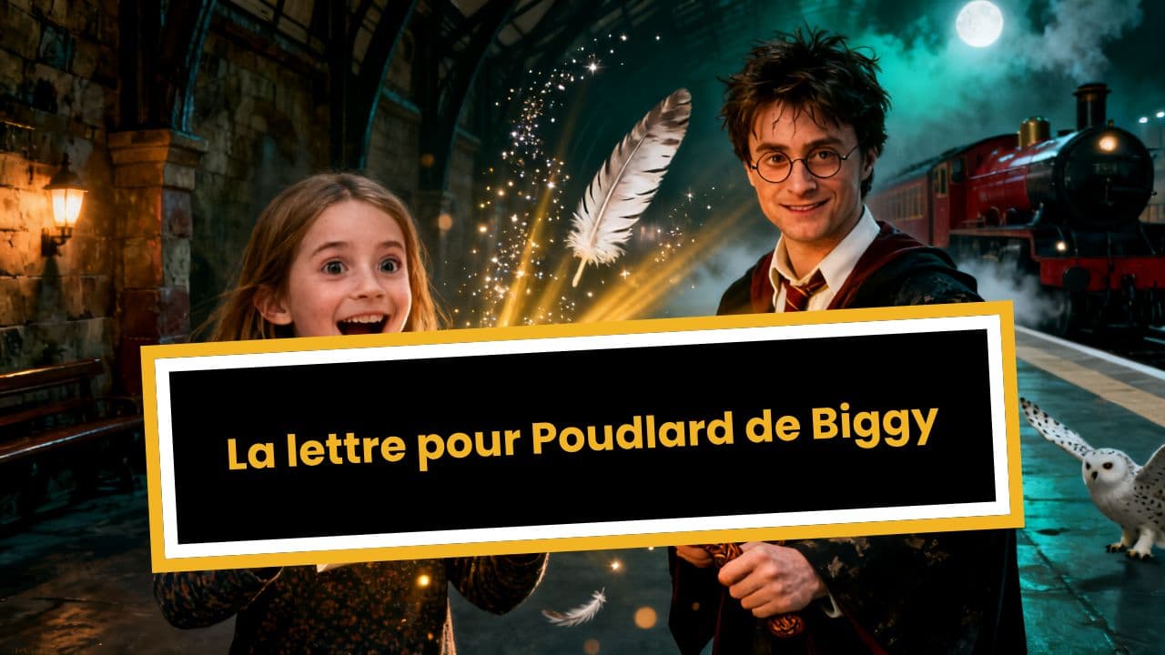 La lettre pour Poudlard de Biggy