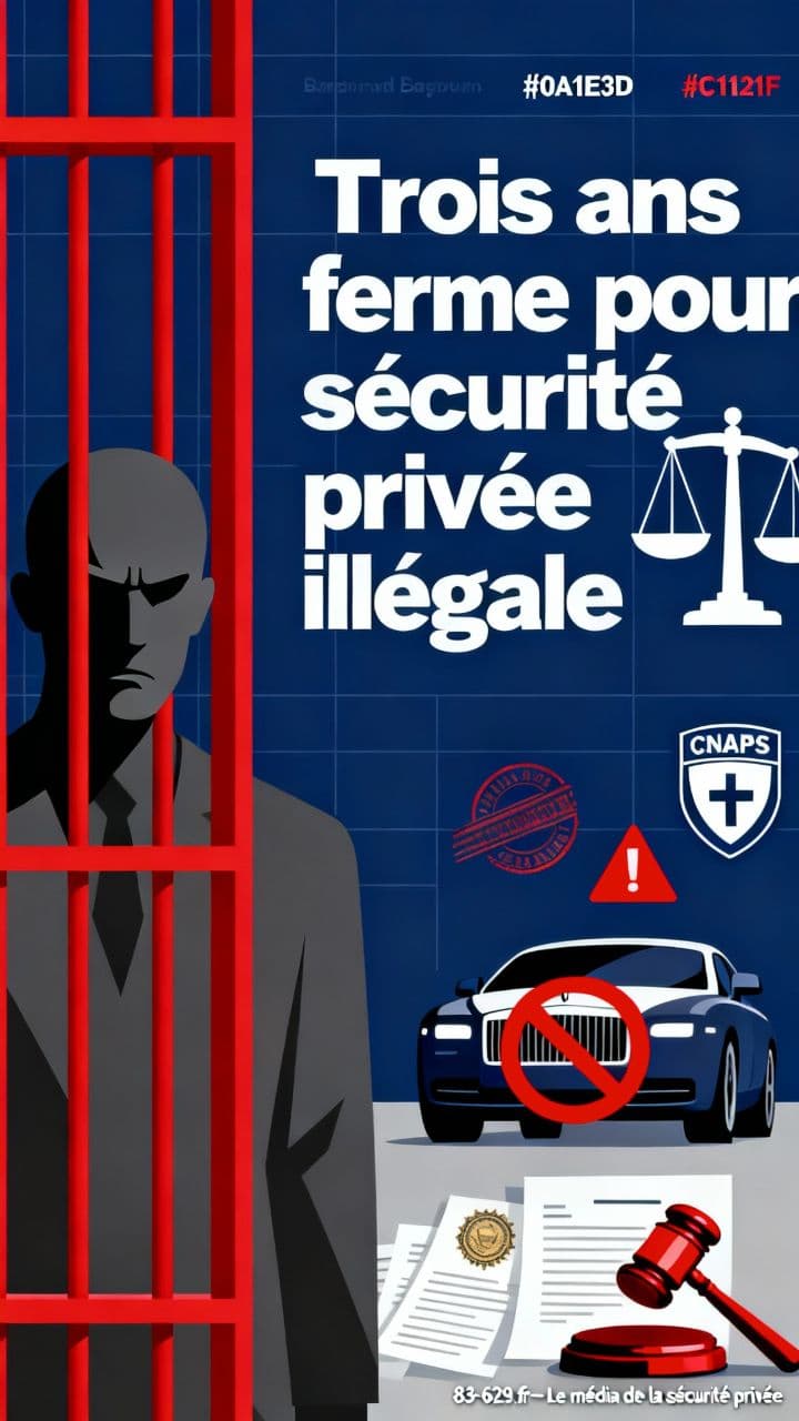 Trois ans ferme pour sécurité privée illégale