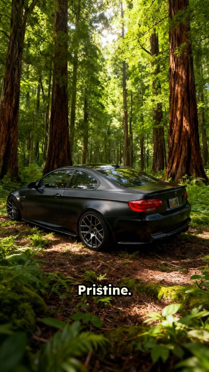 Forest Elegance: Matte Black Coupe Reveal