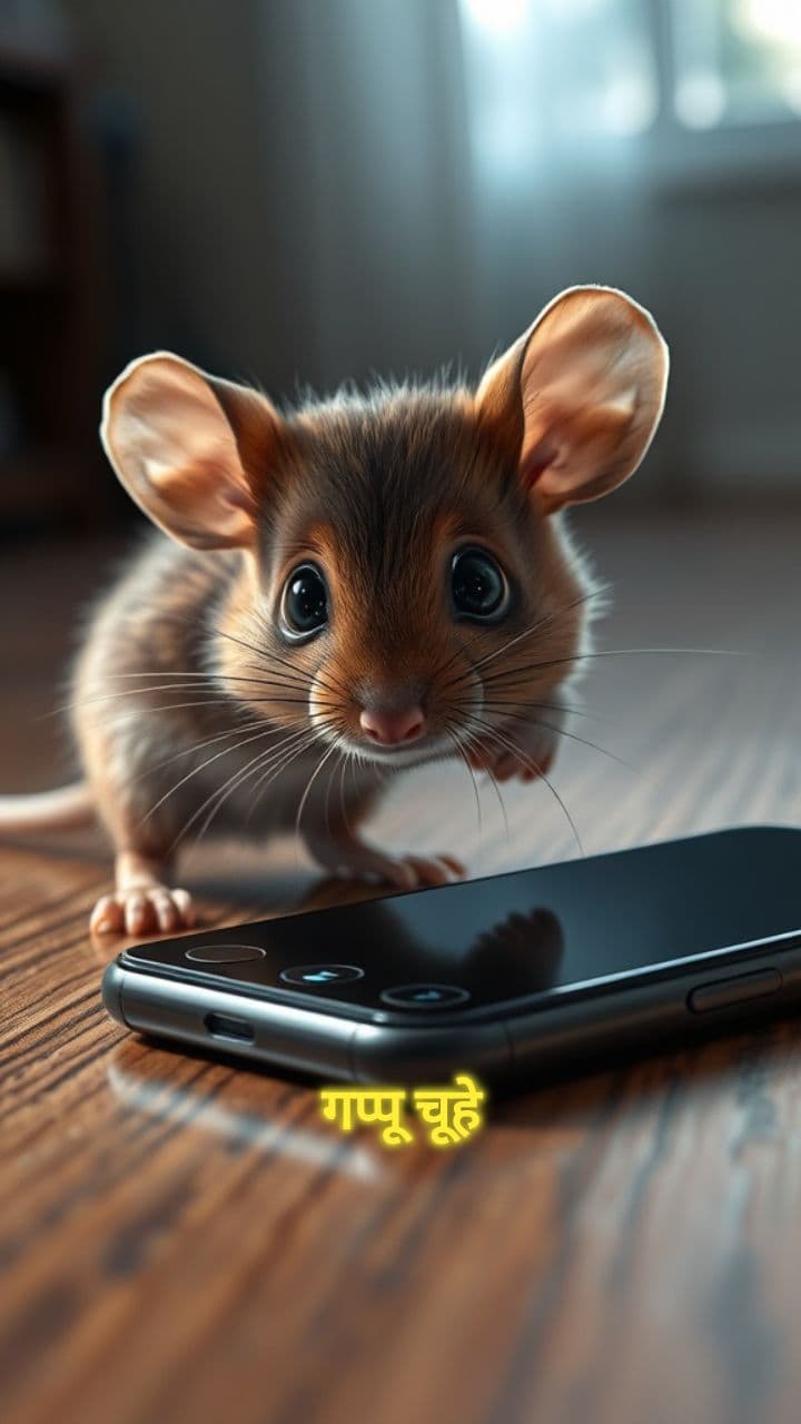 गप्पू और स्मार्टफोन की मस्ती