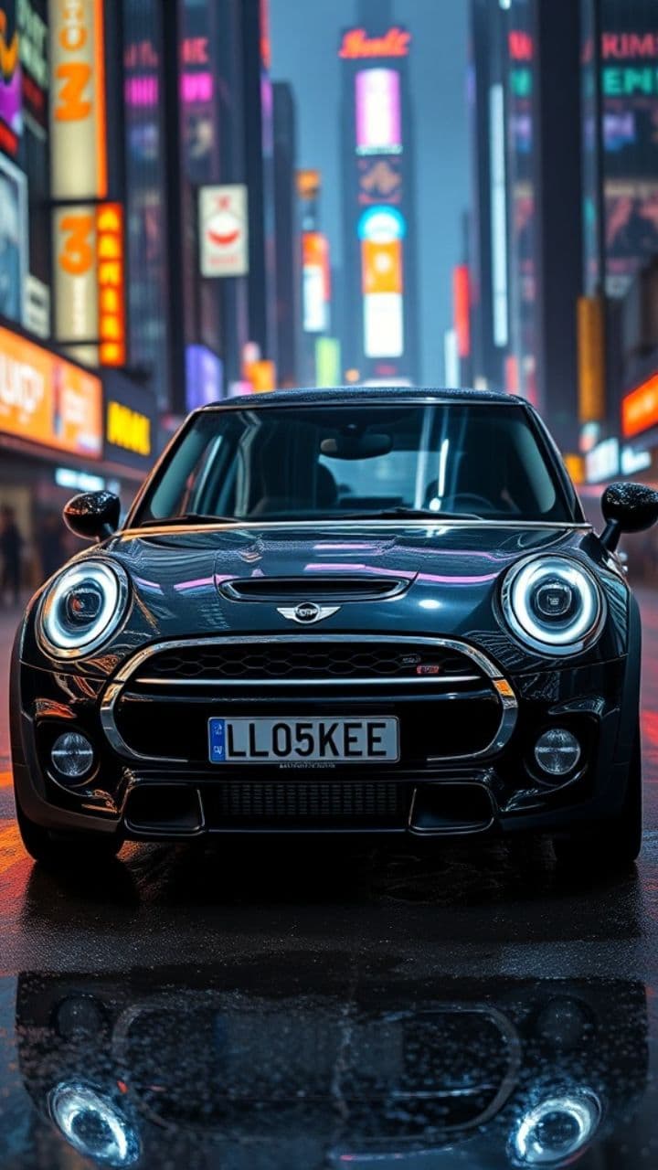 Neon Dystopian Coupe