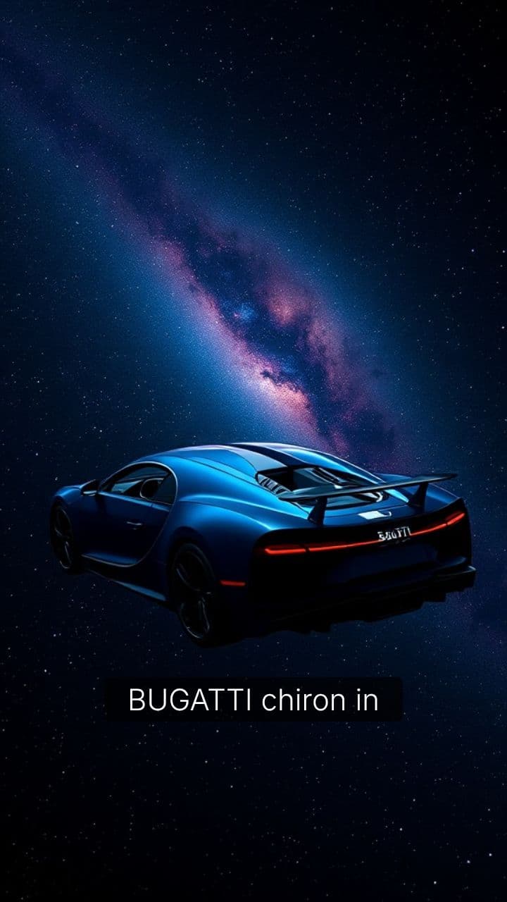 Bugatti Chiron: A Space Adventure