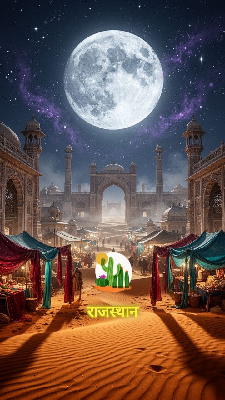 पूर्णिमा का फुसफुसाता बाज़ार