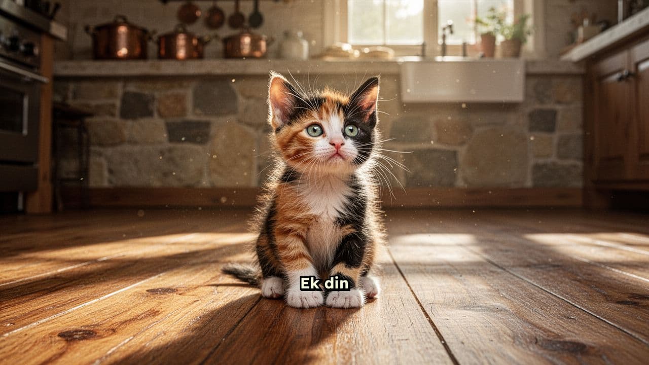 दूध वाली खुश बिल्ली