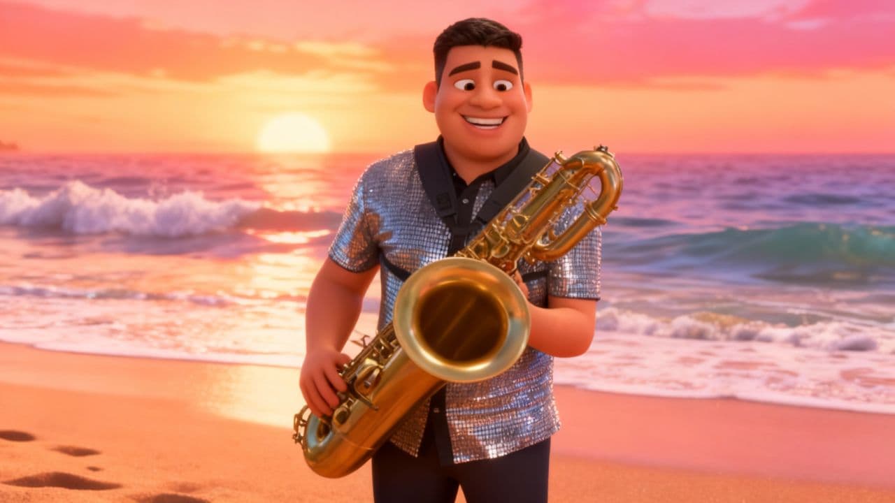 Saxofón en la Playa