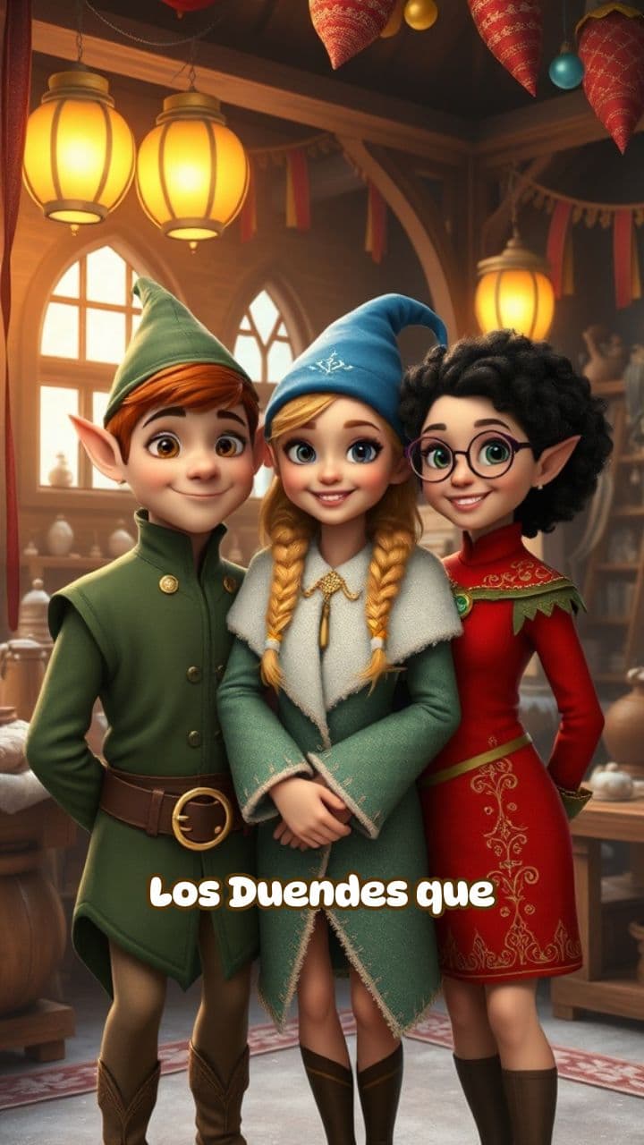 Duendes que Empaquetaban la Navidad