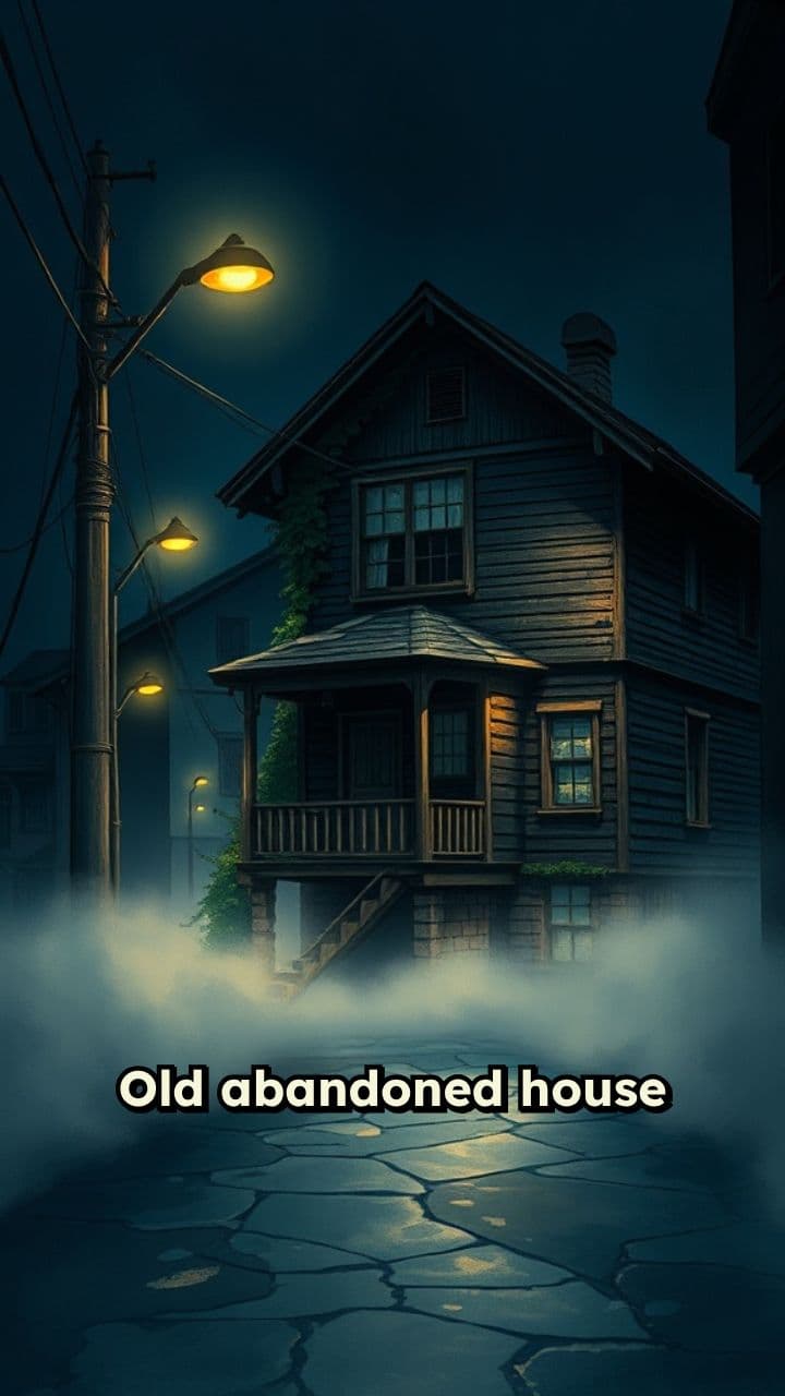 Eerie Night at the Abandoned House