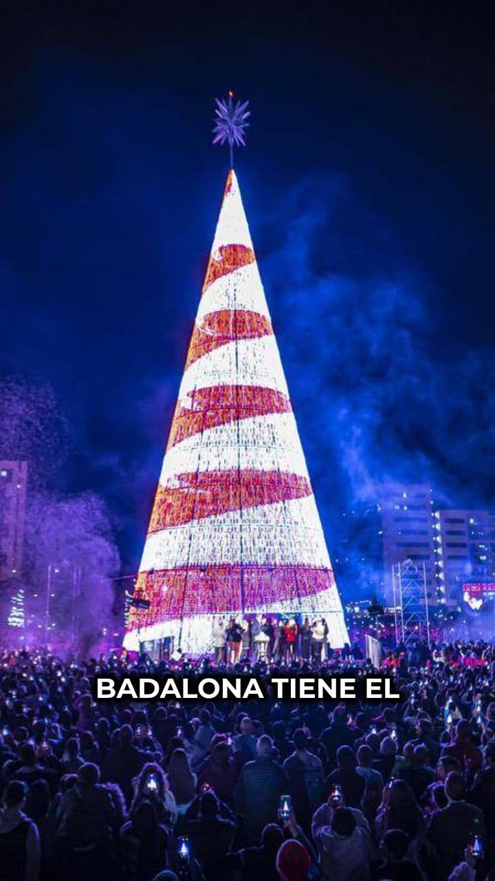 El árbol de Navidad más alto de España