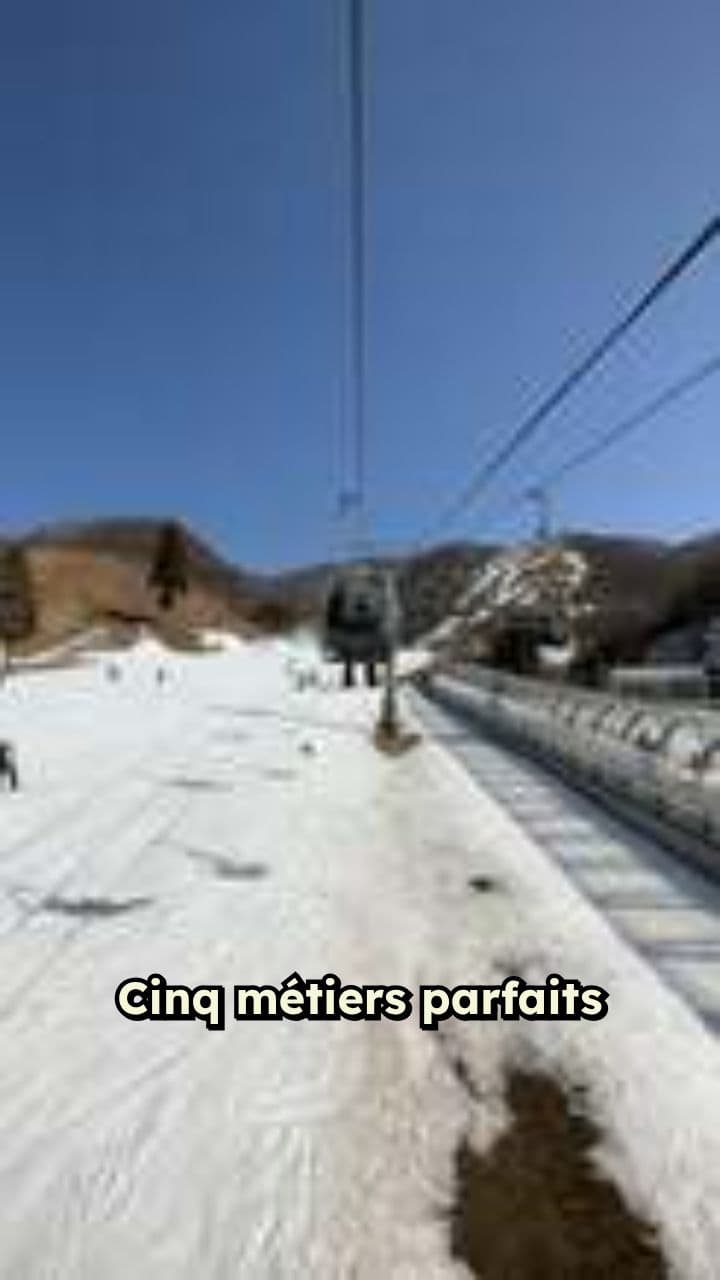 Métiers idéaux pour une saison au ski