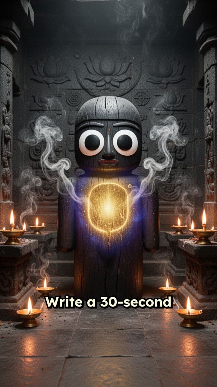 Krishna’s Heart in Jagannath Temple