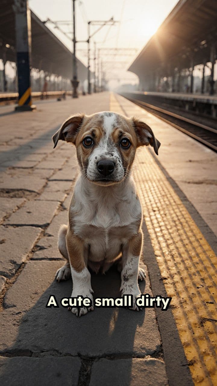 Lonely Puppy at the Station