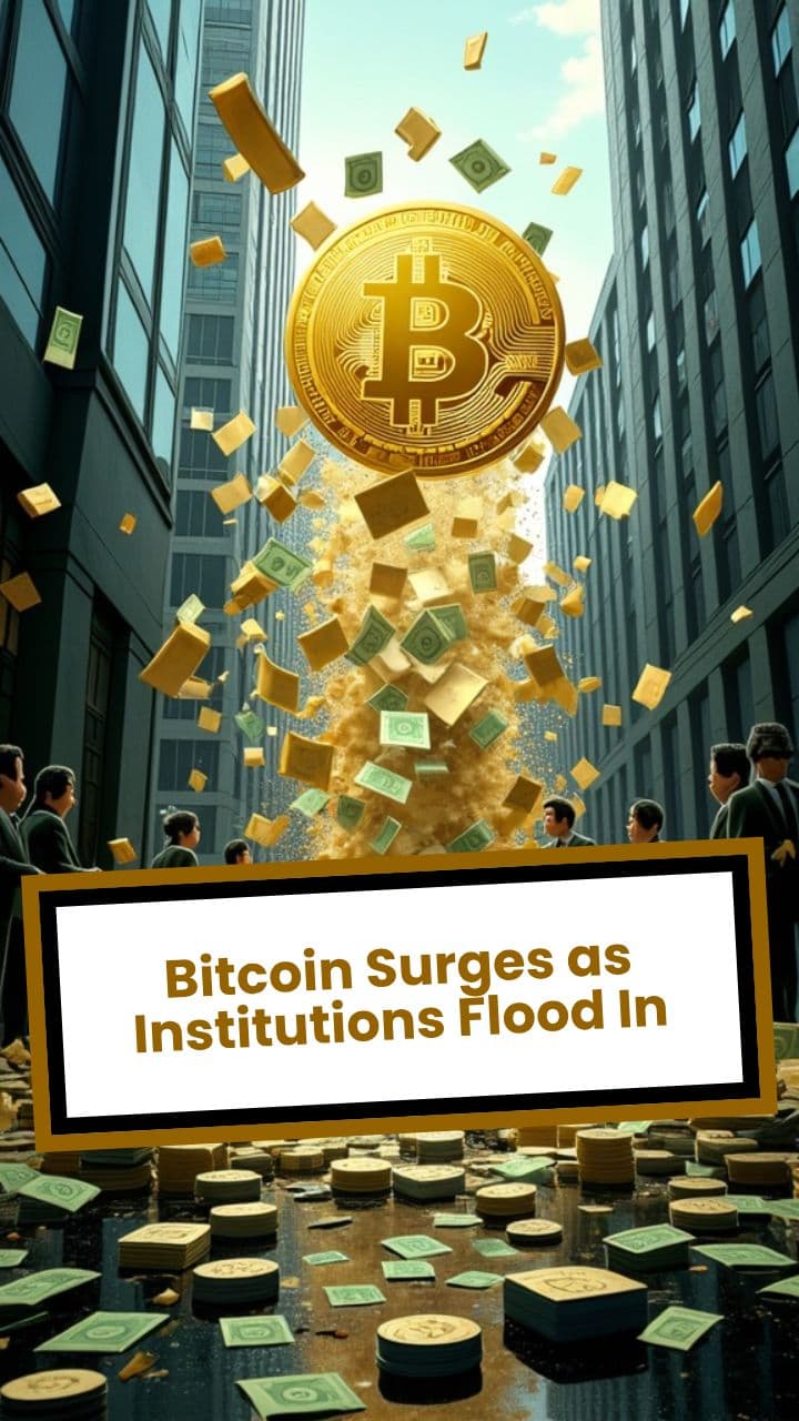 Bitcoin Surges as Institutions Flood In