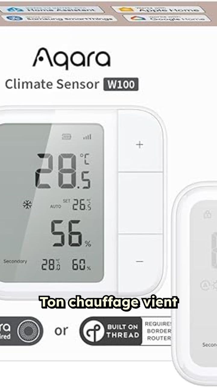 Aqara W100 : thermostat domotique futuriste