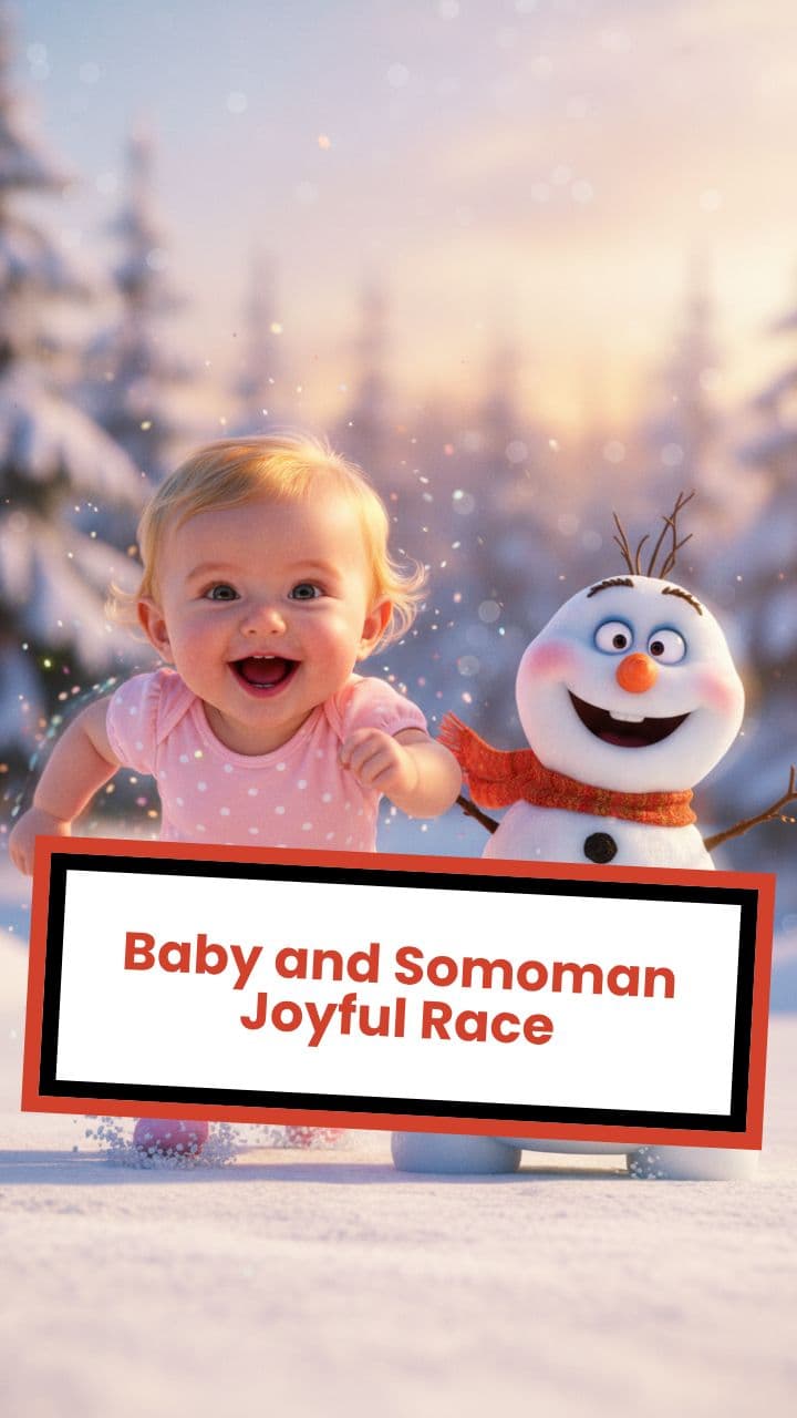 Baby and Somoman Joyful Race