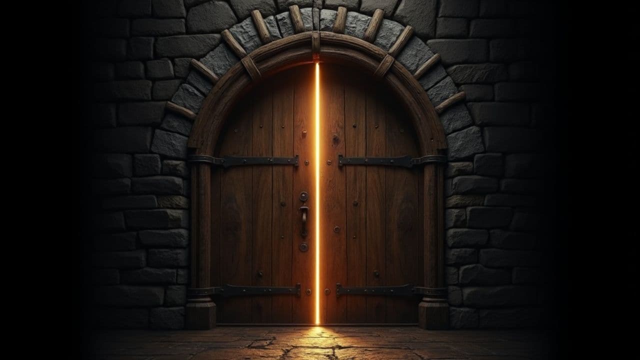 Apertura de puerta de castillo