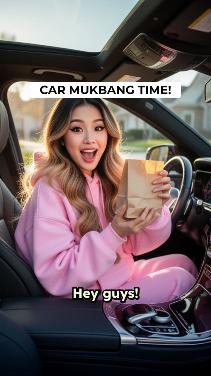 Wasian Car Mukbang Vibes