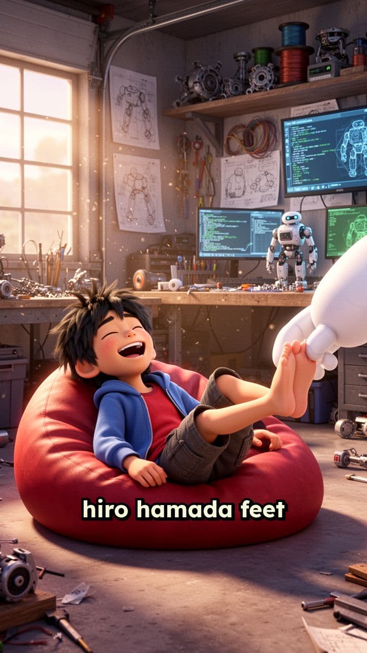 Hiro Hamada Feet Tickle