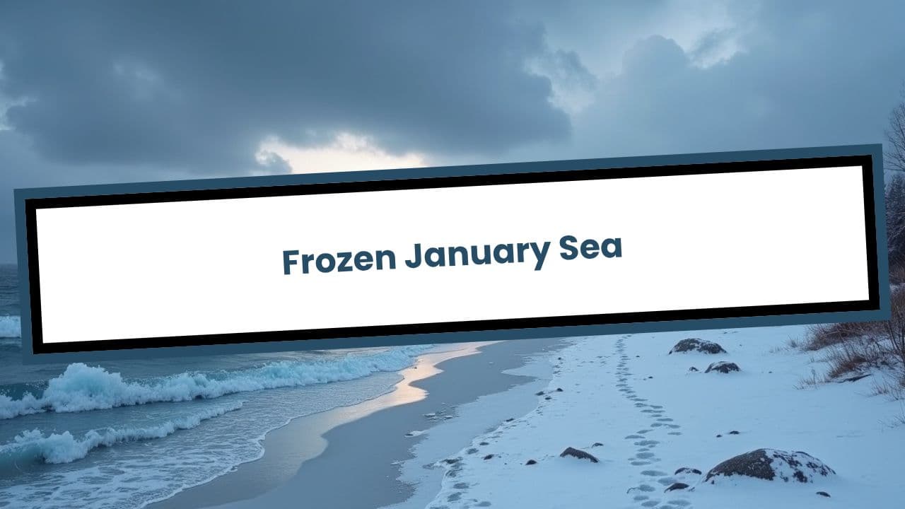 Frozen January Sea