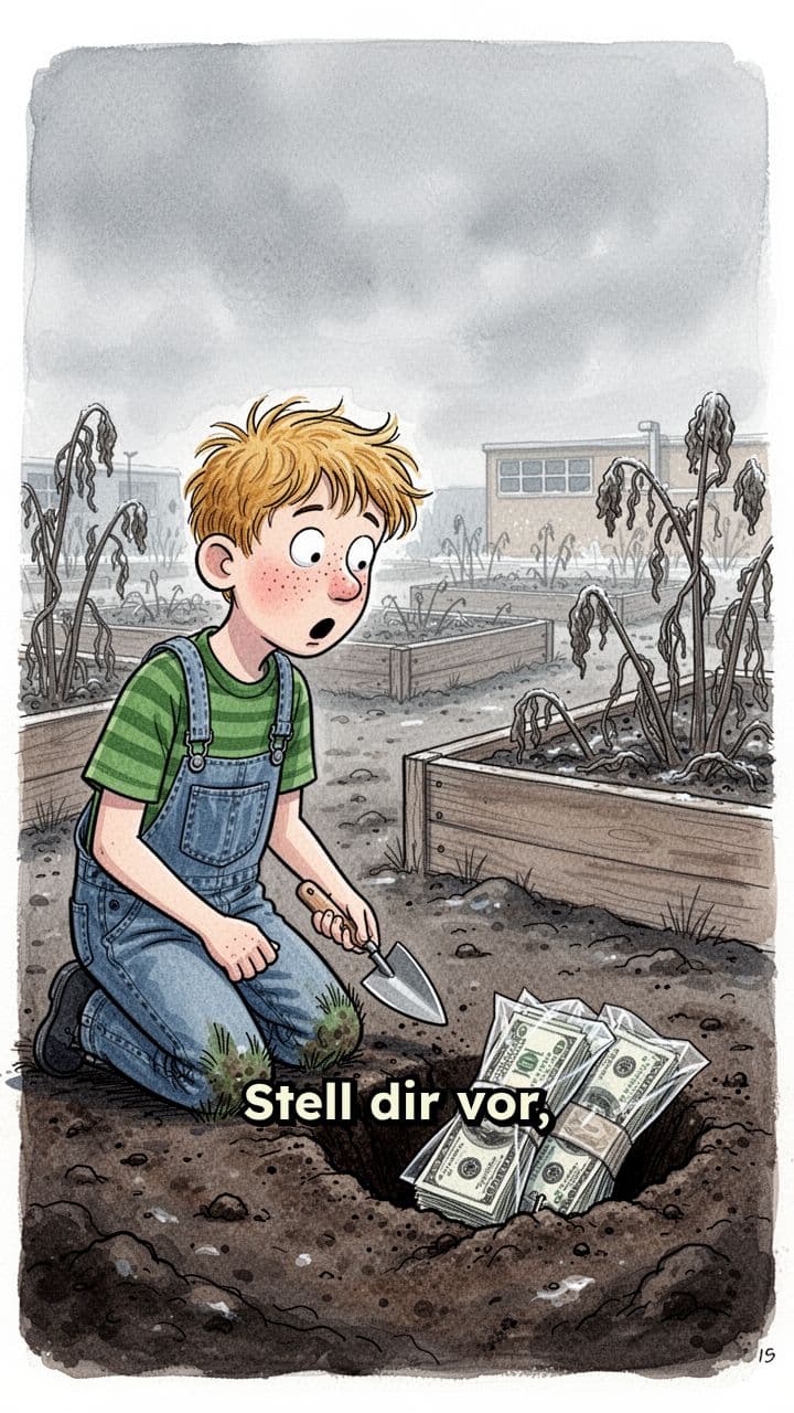 Schüler finden 15.000 Euro im Schulgarten
