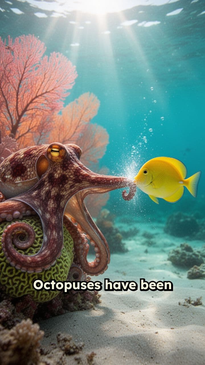 Octopuses Caught Punching Fish