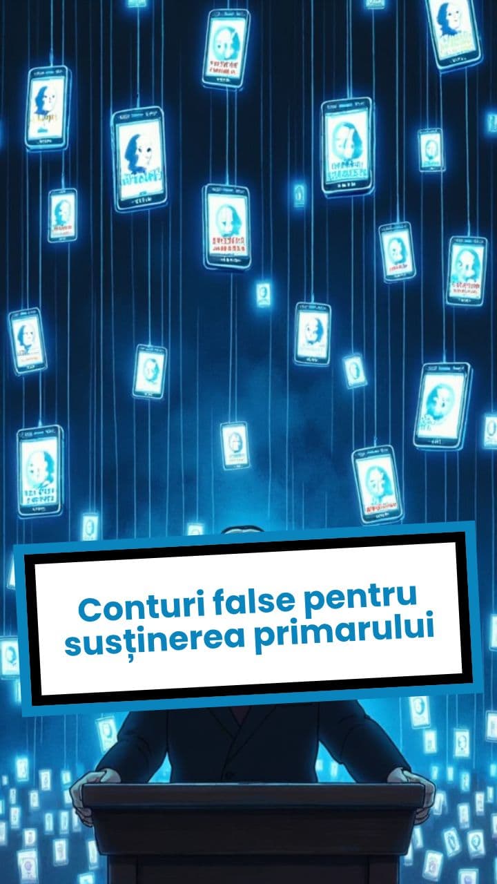 Conturi false pentru susținerea primarului