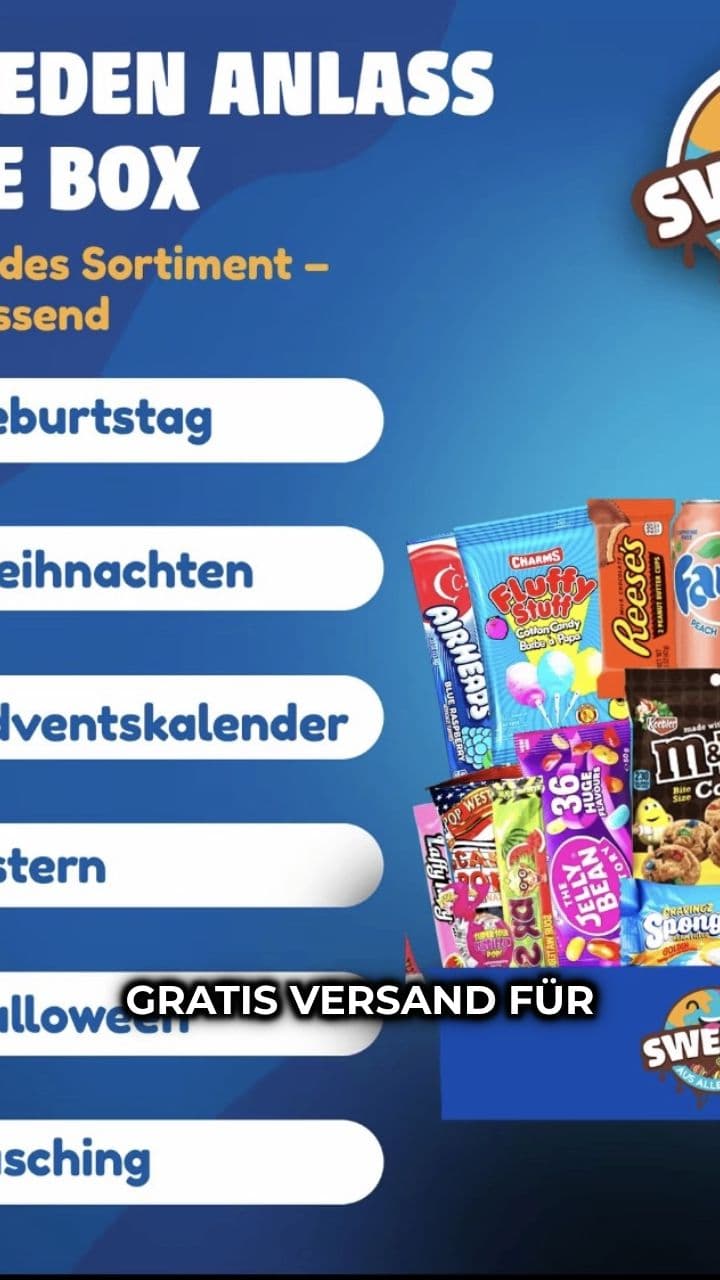 Mystery-Box voller internationaler Snacks