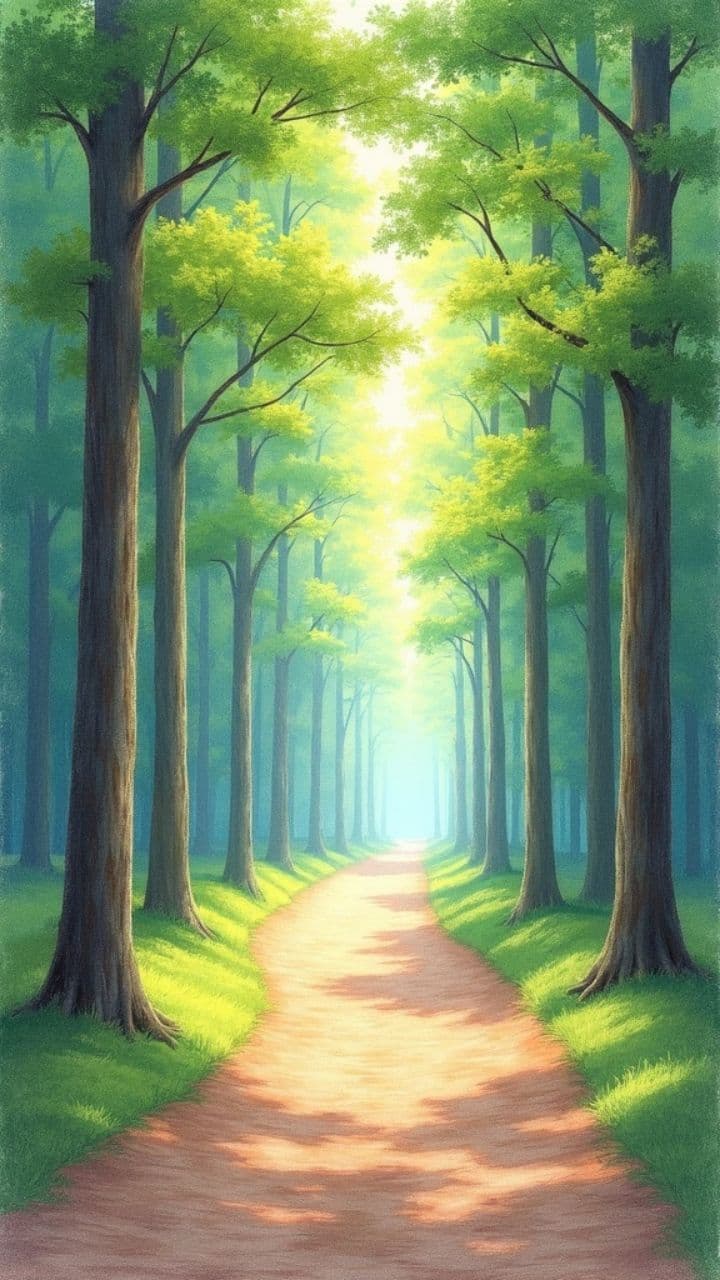 В лесу наедине с природой