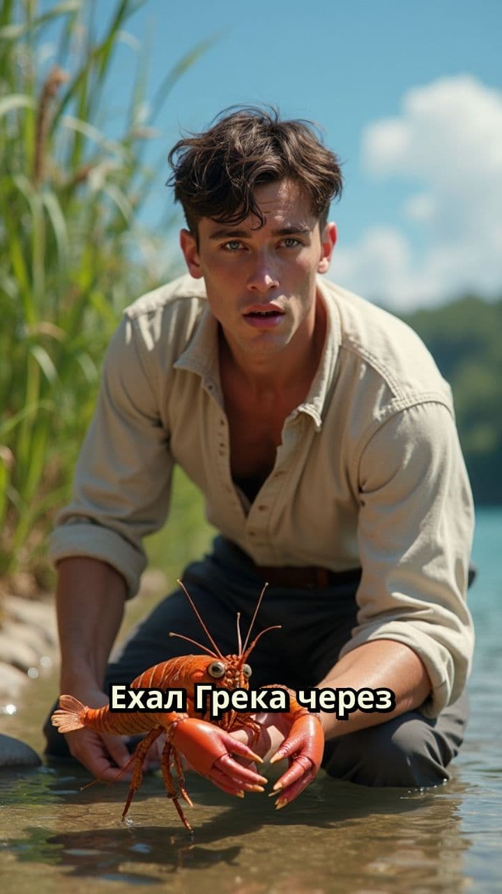 Грека и рак в реке