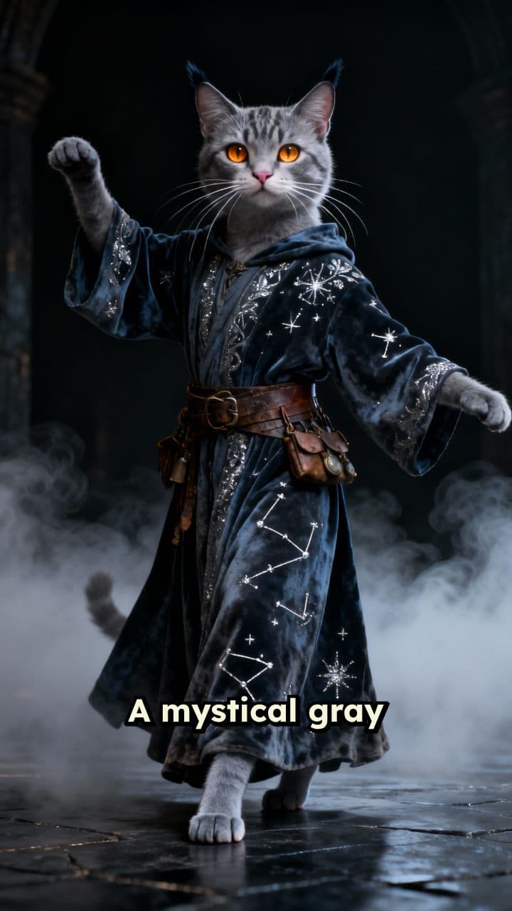 Arcane Cat Mage Dance