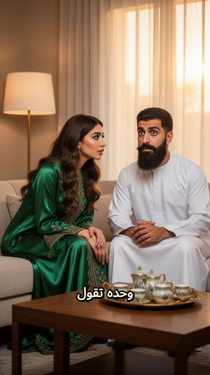 مزحة الزوجة عن العيون الكبيرة