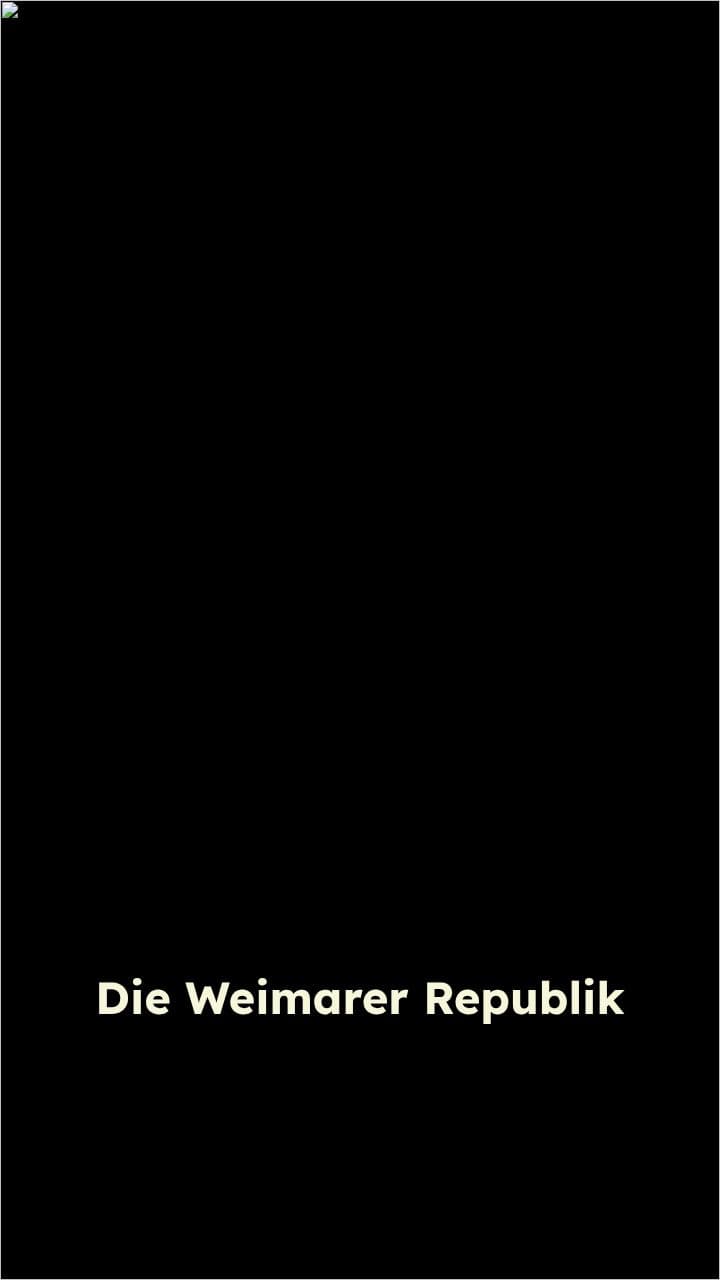 Stresemann und der Untergang der Weimarer Republik