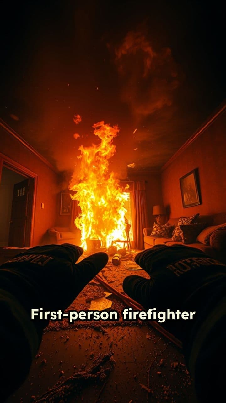 Firefighter Rescues Dog From Blaze