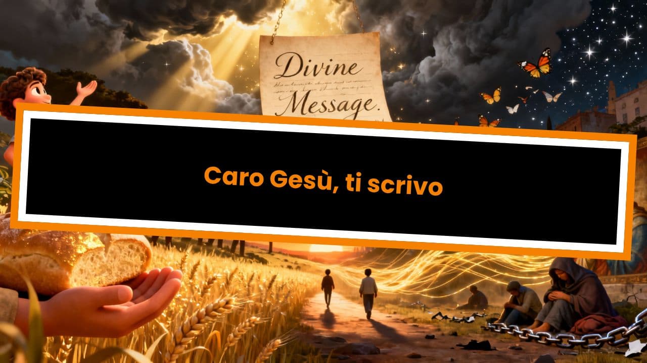 Caro Gesù, ti scrivo