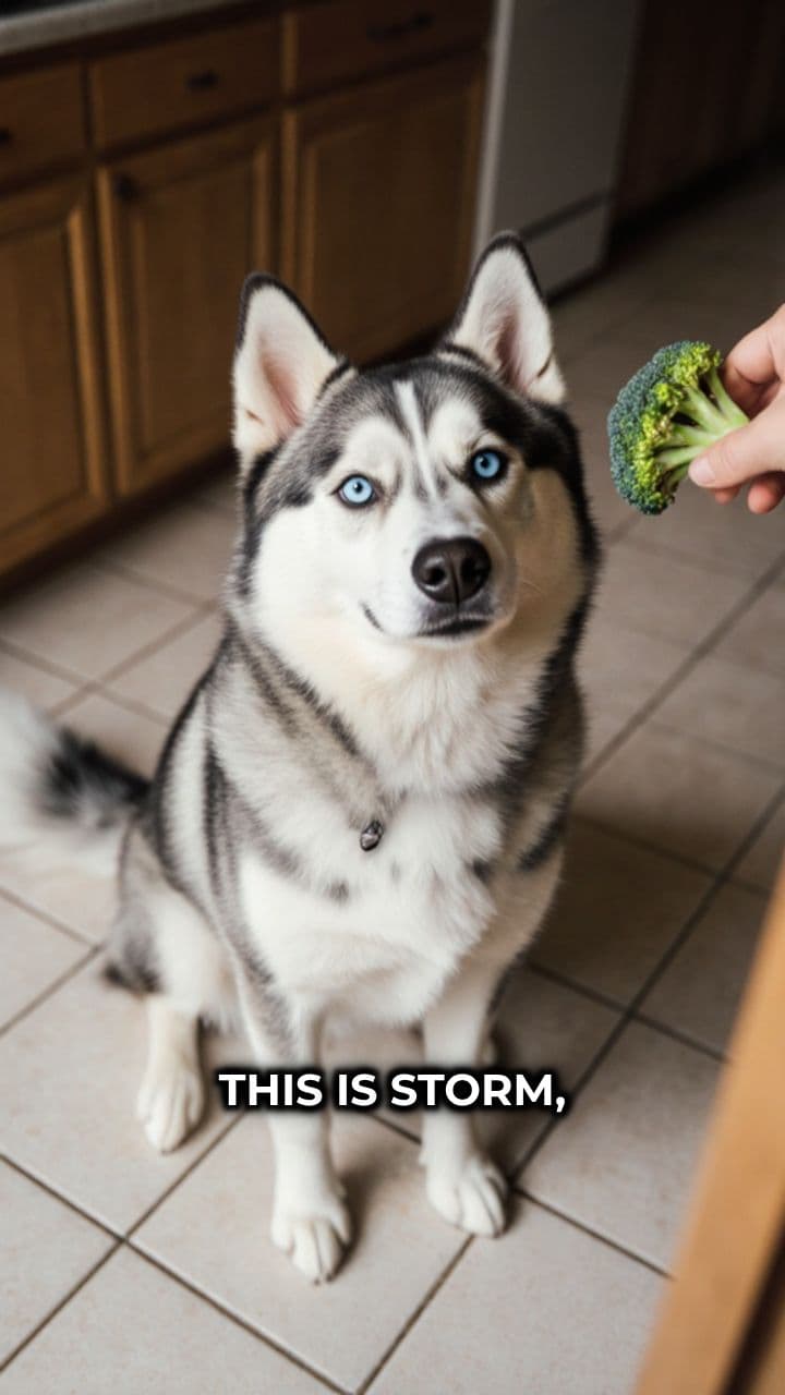 Dog vs Broccoli: The Face Says It All 🥦🐶