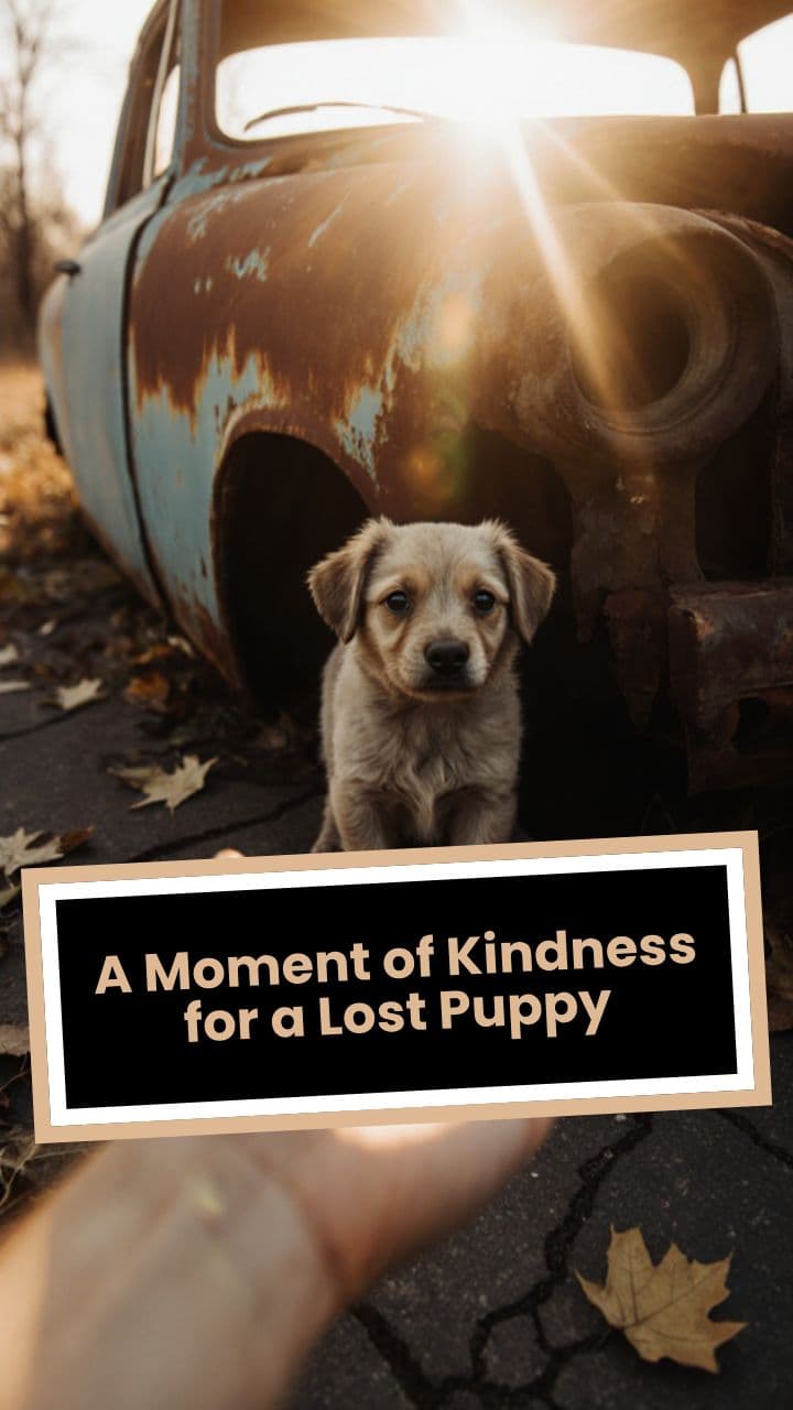 A Moment of Kindness for a Lost Puppy