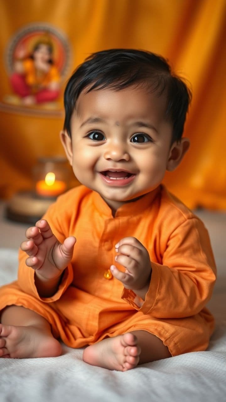 Little Devotee: Baby Sings Hanuman Chalisa