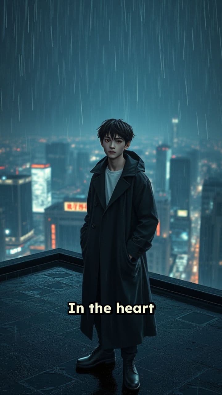 Rainy Rooftop Reflection