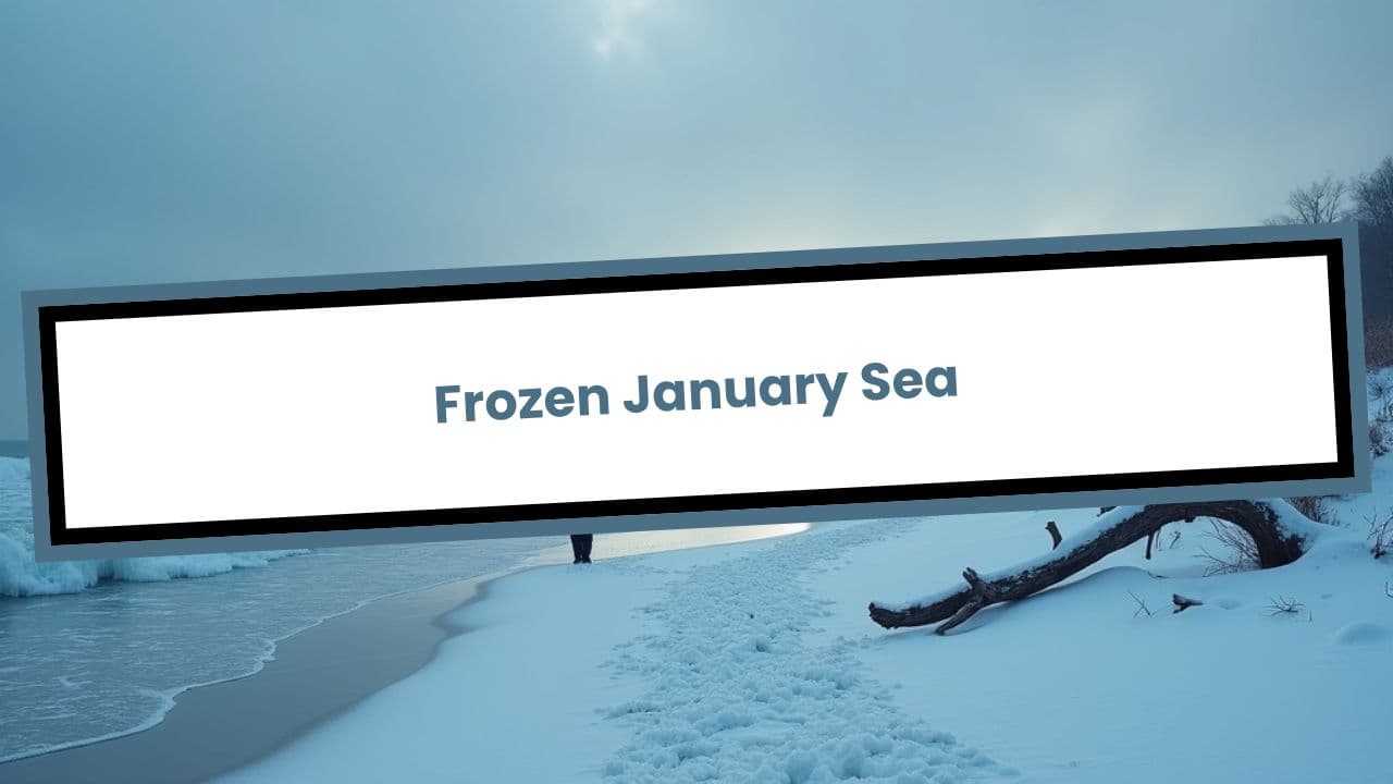 Frozen January Sea