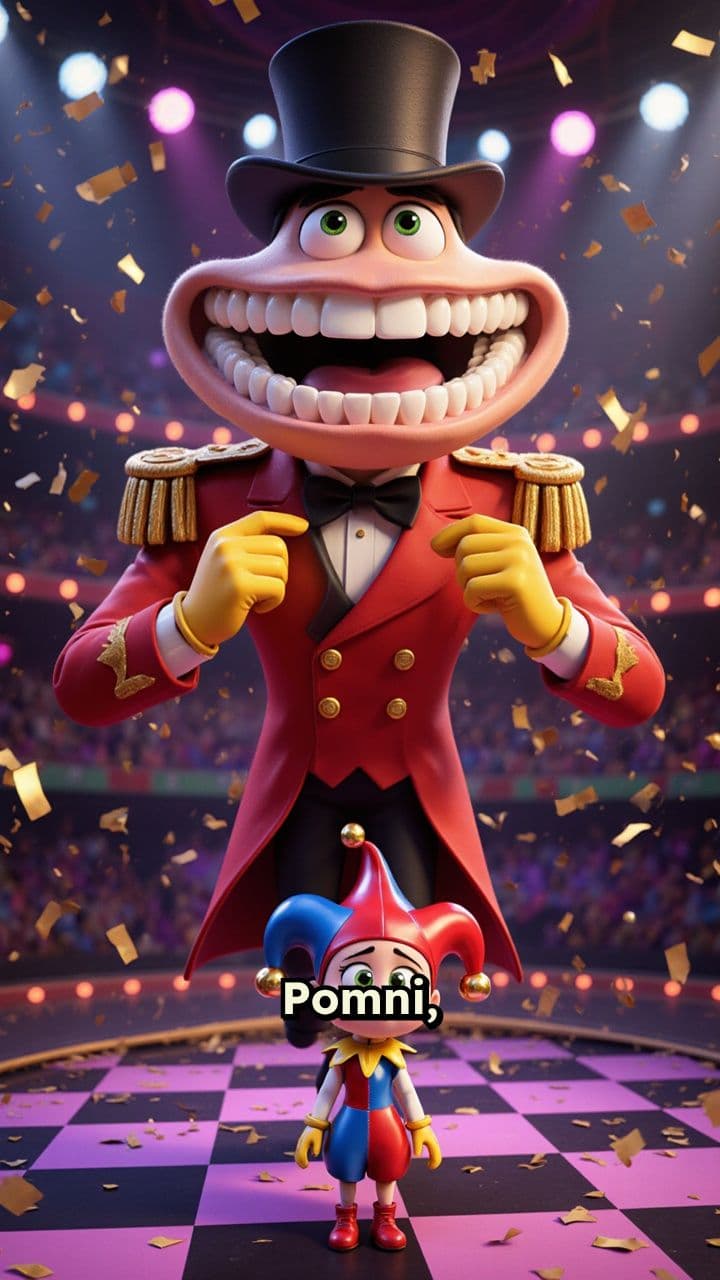 A Digital Circus Birthday Invitation