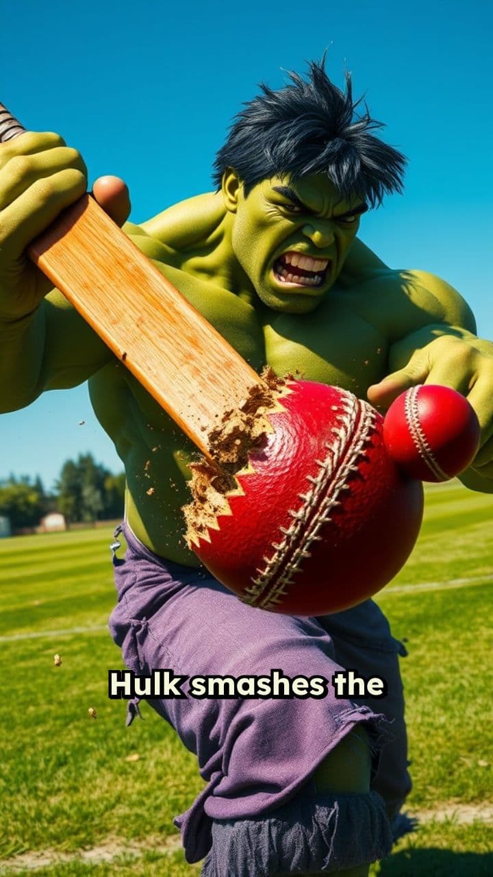 Hulk vs Spider-Man Cricket Chaos