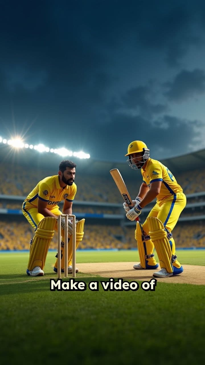 Dhoni and Virat with CSK Jersey