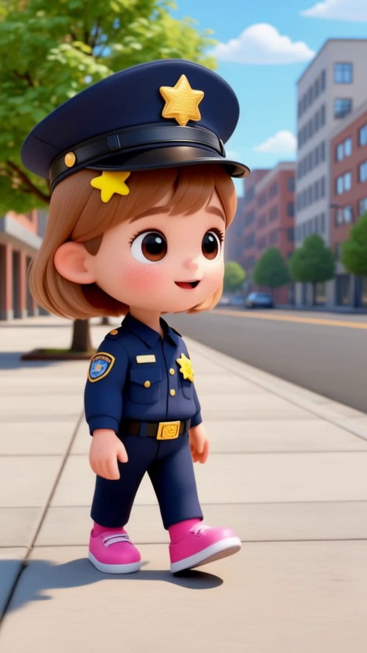Kind and Brave Police Officer