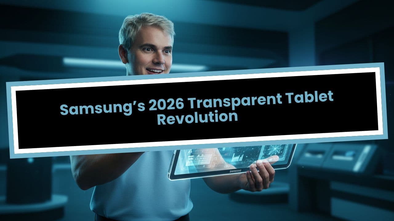 Samsung’s 2026 Transparent Tablet Revolution